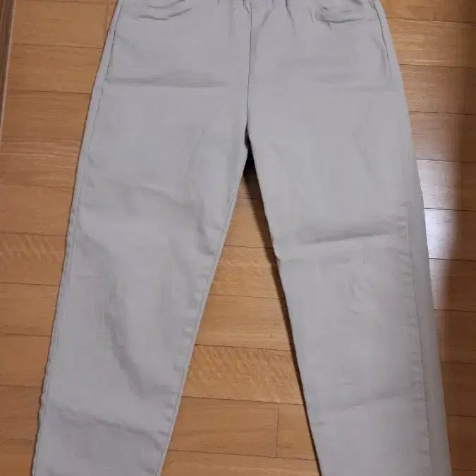 [BUNJANG] E-Land Beige Banding Pants 28 / 이랜드 글로벌 베이지색 밴딩 바지 28