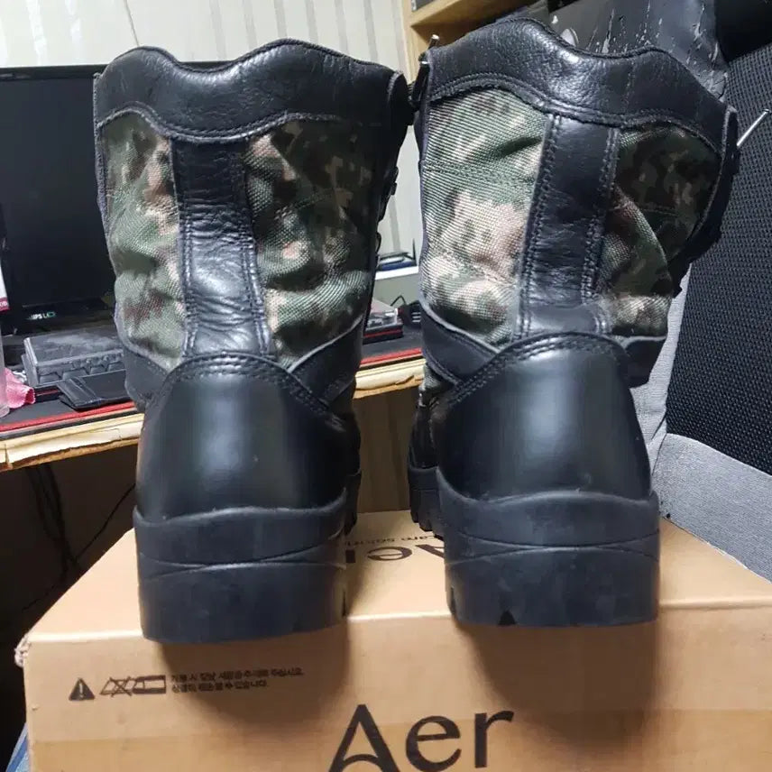 [BUNJANG] Treksta Military Boots 255S / 트렉스타 검정색 밀리터리 전투화 군화 255S 판매
