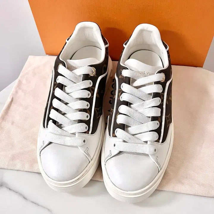 [BUNJANG] Louis Vuitton Monogram Time Out Sneakers / [S급/정품] 루이비통 여성 모노그램 타임아웃 스니커즈 신발