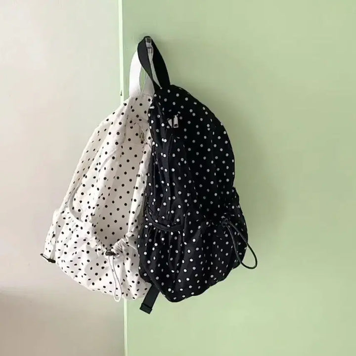 [BUNJANG] Backpack Black / 땡땡이 도트 백팩 블랙