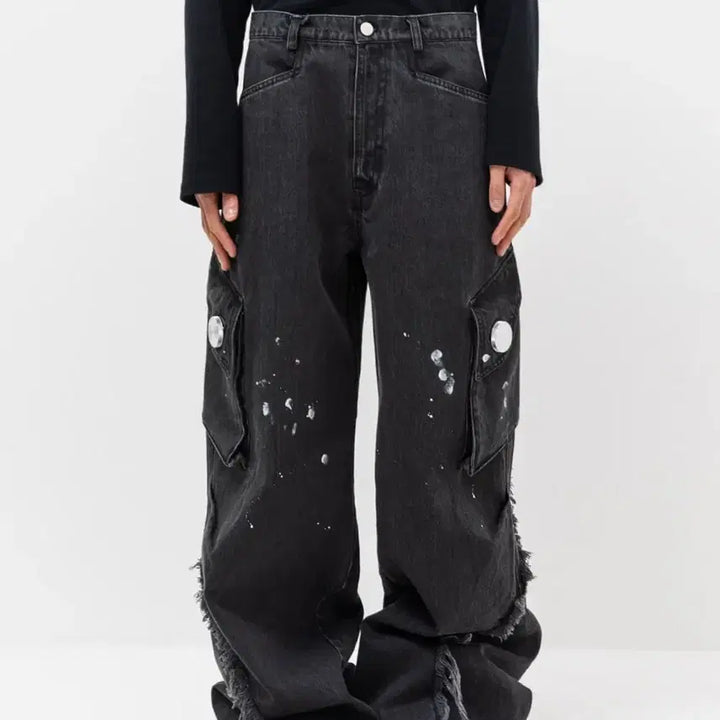 [BUNJANG] cmmawear gaia Denim Cargo Pants / 커마웨어 gaia denim cargo pants / cmmawear