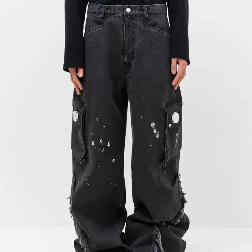 [BUNJANG] cmmawear gaia Denim Cargo Pants / 커마웨어 gaia denim cargo pants / cmmawear