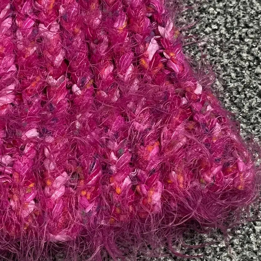 [BUNJANG] Hot Pink Angora Beanie / 핫핑크 앙고라 비니