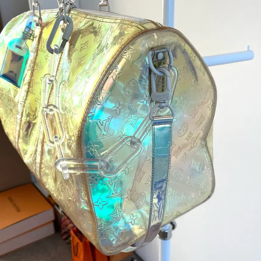 [BUNJANG] Louis Vuitton Prism Bandouliere Keepall 50 Bag / [한정판] 루이비통 프리즘 반둘리에 키폴 50 가방