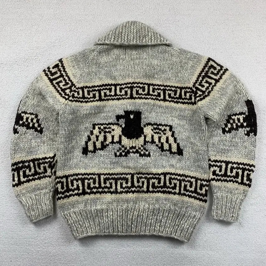 [BUNJANG] Kanata Thunderbird Canada Cowichan Cardigan / 카나타 선더버드 캐나다 코위찬 가디건