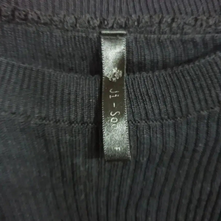 [BUNJANG] Black Long Sleeve Knit Dress / 블랙 롱 슬리브 니트 원피스