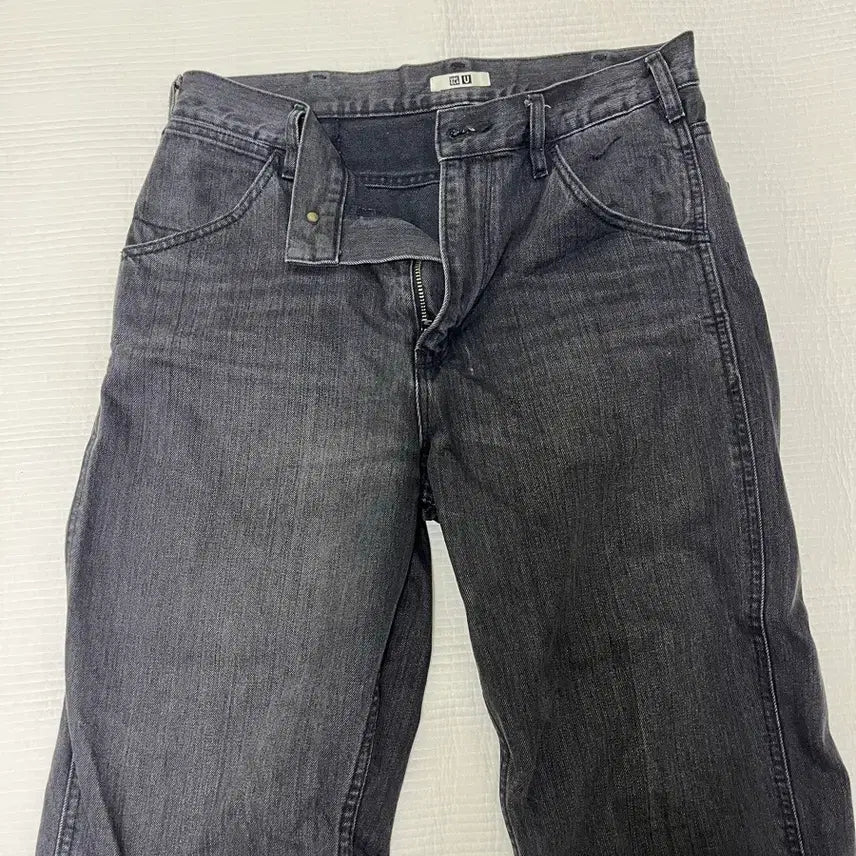 [BUNJANG] Uniqlo U Black Denim Pants / 유니클로 U 흑청데님