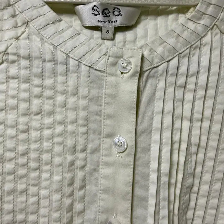 [SOLD OUT] SEA new york 스탠 핀턱  코튼 블라우스(정품)