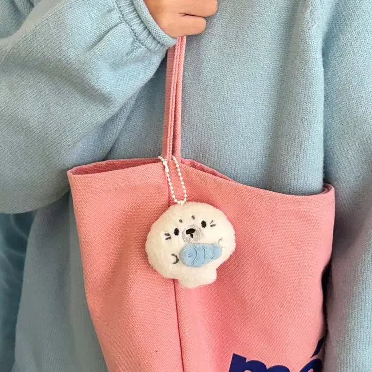 [BUNJANG] Ocean Friends Sea Animal Keyring / 오션 프렌즈 인형키링 / 씨월드 바다동물 문어 물범 니모 고래 워터파크