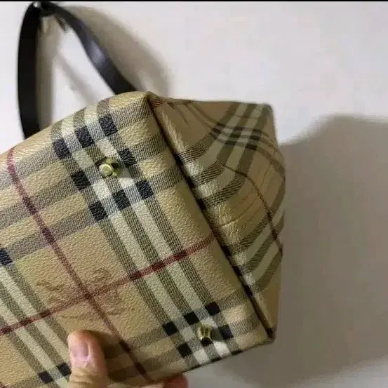 [BUNJANG] Burberry Check Pattern Large Tote Bag / 버버리 체크 패턴 빅백 라지
