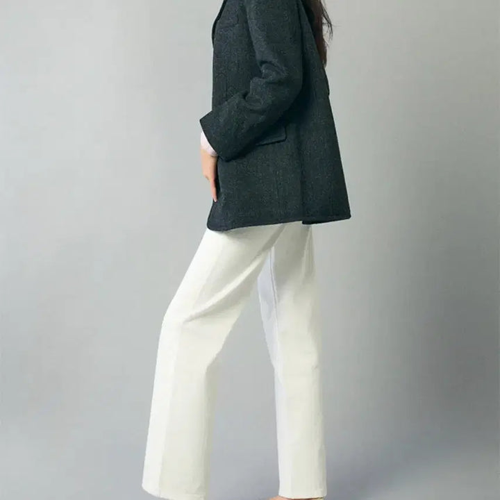 [BUNJANG] Mixxo Tailored Oversized Wool Jacket Charcoal / [M(95)] 미쏘 테일러드 오버핏 울자켓(24FW) 차콜