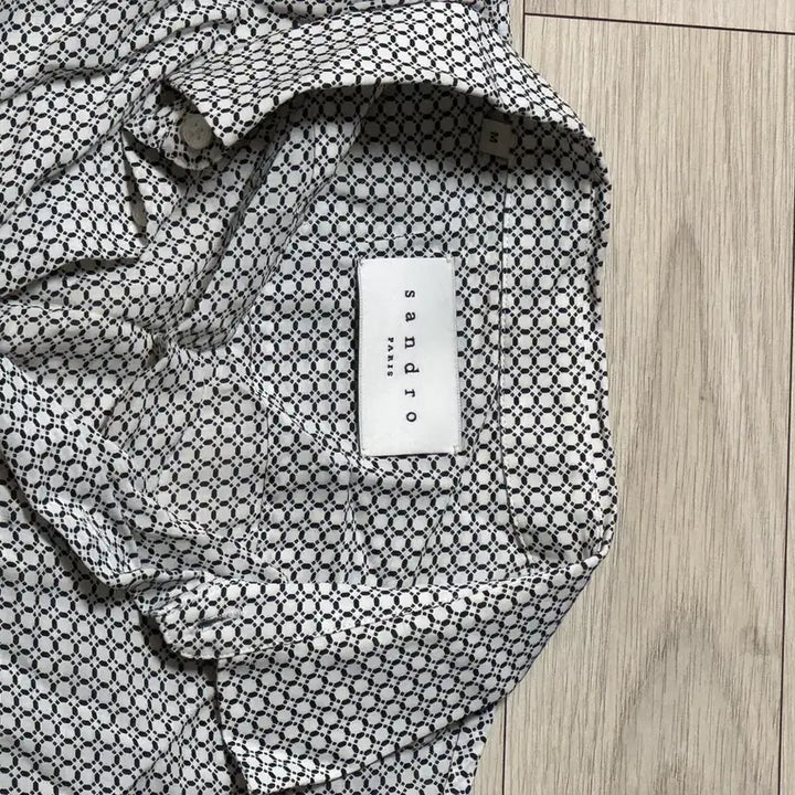 [BUNJANG] Sandro Homme Geometric Pattern Shirt / 산드로 옴므(Sandro Homme) 마이크로 지오메트릭 패턴 셔츠