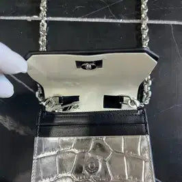 [BUNJANG] Colombo Croco Chain Bag (Silver) Handbag / 콜롬보 체인백 (한정판 새 상품)정품