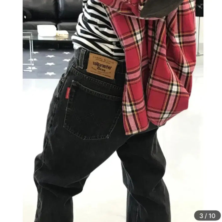 [BUNJANG] Vinsoles Vintage Black Denim Pants / 빈솔루스 빈티지 흑청 데님 팬츠
