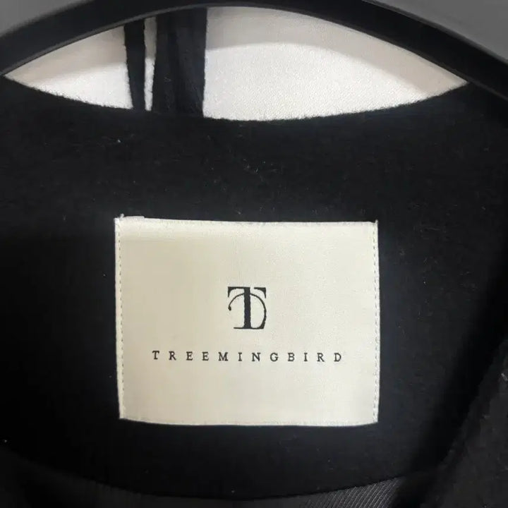 [BUNJANG] Trimingbird Cashmere Non-Collar Coat (Black) / 트리밍버드 캐시미어 논카라 코트 (블랙)