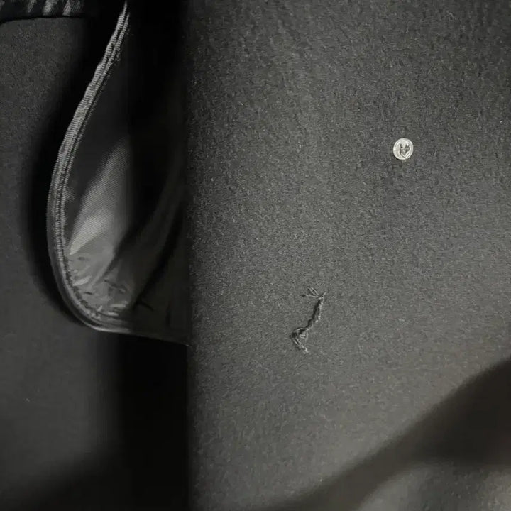 [BUNJANG] Trimingbird Cashmere Non-Collar Coat (Black) / 트리밍버드 캐시미어 논카라 코트 (블랙)