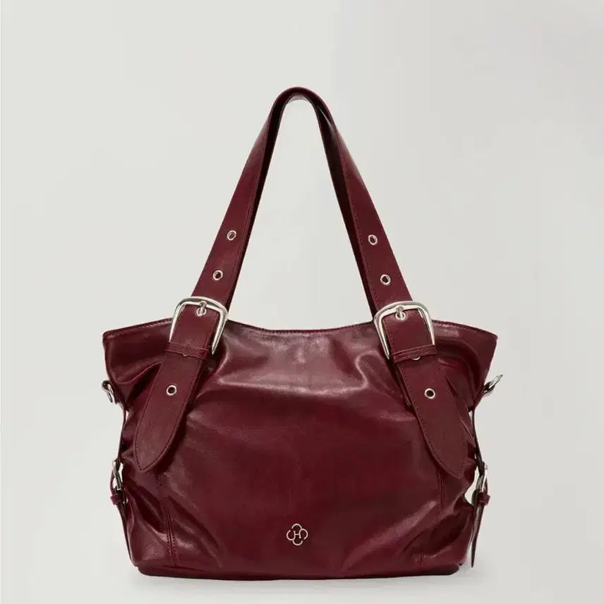 [BUNJANG] Heeri Burgundy Shoulder Bag / (1회 실착/특가)히어리 버건디 숄더백
