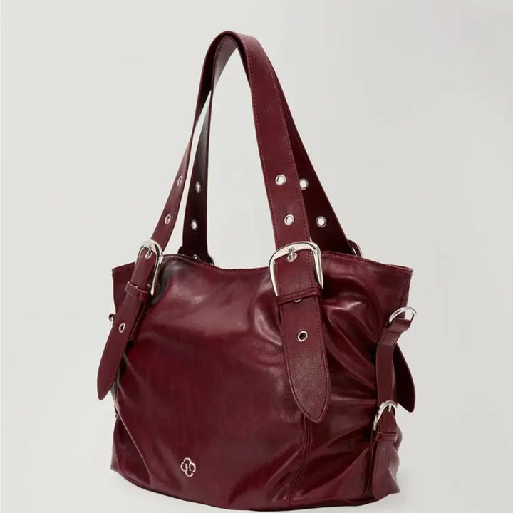 [BUNJANG] Heeri Burgundy Shoulder Bag / (1회 실착/특가)히어리 버건디 숄더백