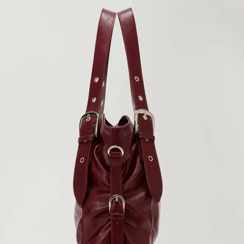 [BUNJANG] Heeri Burgundy Shoulder Bag / (1회 실착/특가)히어리 버건디 숄더백