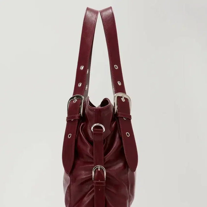 [BUNJANG] Heeri Burgundy Shoulder Bag / (1회 실착/특가)히어리 버건디 숄더백