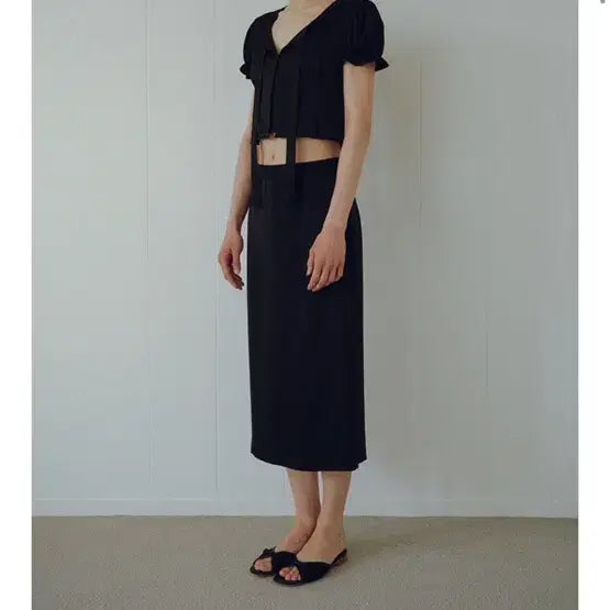 [BUNJANG] Overdue Flare Stripe Jacquard Set / 오버듀플레어 스트라이프 자카드 세트