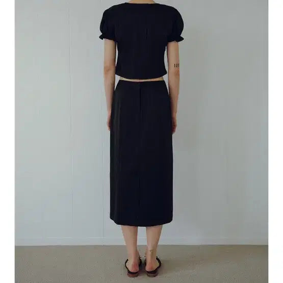 [BUNJANG] Overdue Flare Stripe Jacquard Set / 오버듀플레어 스트라이프 자카드 세트
