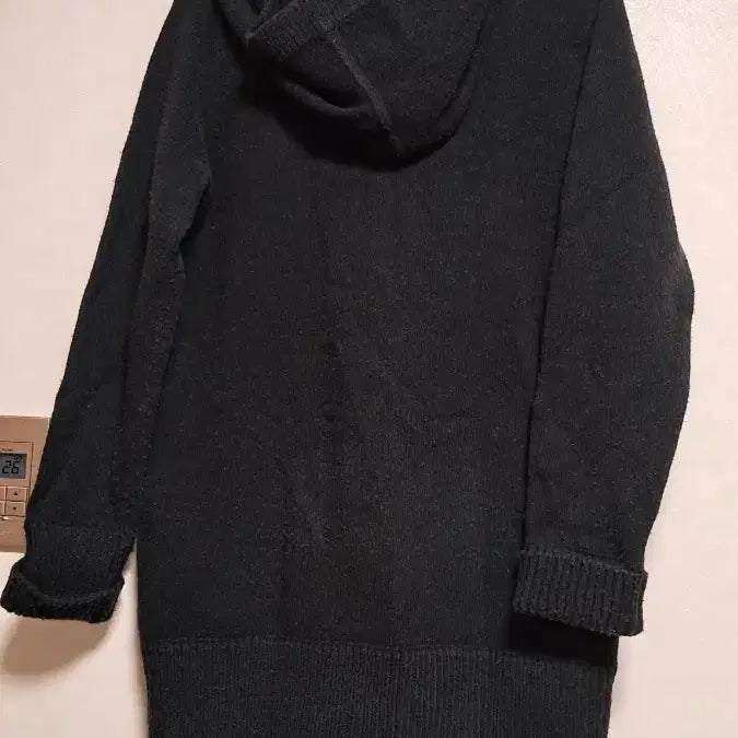 [BUNJANG] DKNY Hooded Duffle Knit Black 55 / DKNY 후드 떡볶이 니트 블랙 55