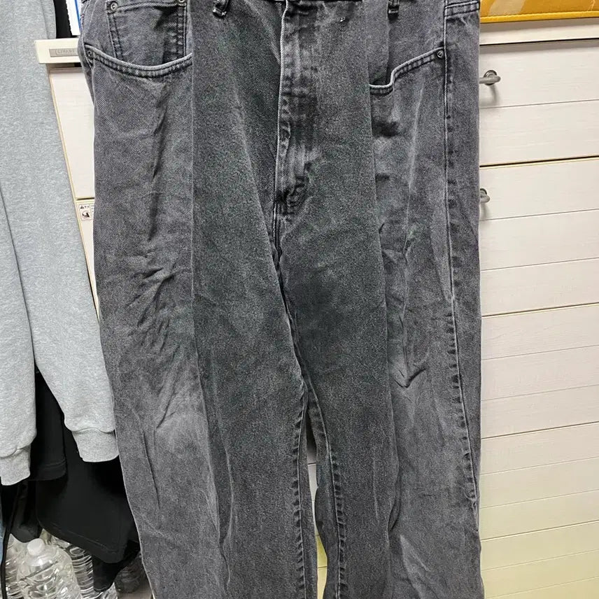 [BUNJANG] DM Vintage Two-Pocket Black Denim Pants / 디엠빈티지 두붙바 흑청 데님 팬츠
