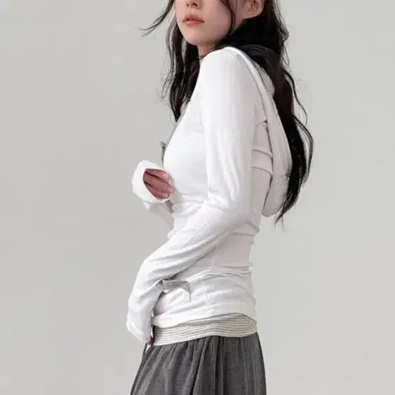 [BUNJANG] Local Mansion V-Neck Line Pocket Hoodie / 로컬맨션 브이넥 라인 포켓 후디