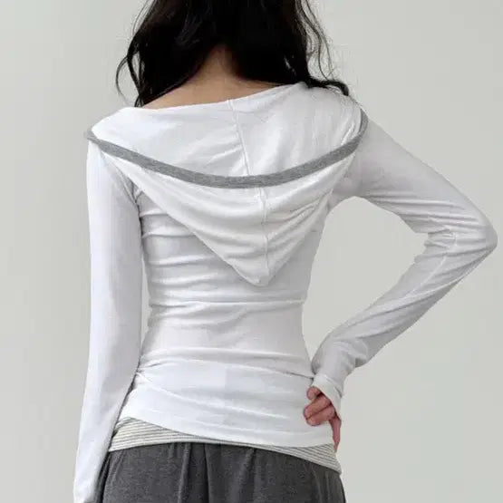 [BUNJANG] Local Mansion V-Neck Line Pocket Hoodie / 로컬맨션 브이넥 라인 포켓 후디