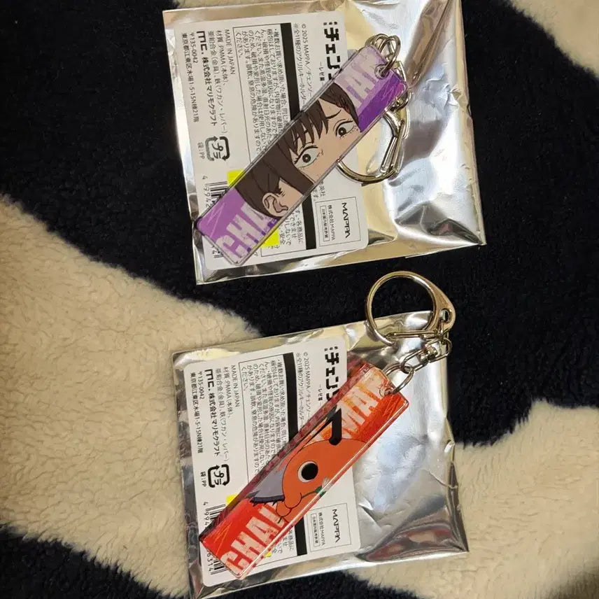[BUNJANG] Chainsaw Man Kobeni &amp; Pochita Acrylic Stick Keyring Bundle / 체인소맨 아크릴 스틱 키링 코베니 포치타 일괄 팝니다!