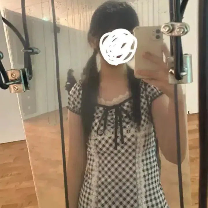 [BUNJANG] Snug Check Blouse - Vintage Himekogyaru Y2K / 스너그 체크 블라우스 빈티지 히메갸루 y2k