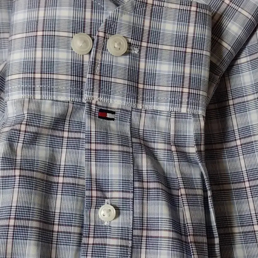 [BUNJANG] Men's Check Shirt / 타미힐피거 남100 미착용 체크셔츠 남방 링클프리