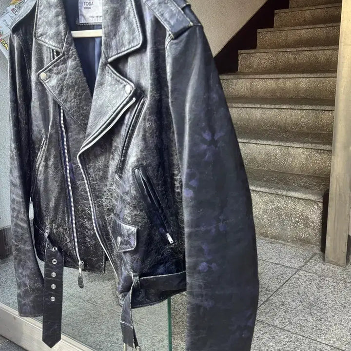 [BUNJANG] TOGA VIRILIS Leather Jacket / 토가 비릴리스(TOGA VIRILIS) 가죽 자켓