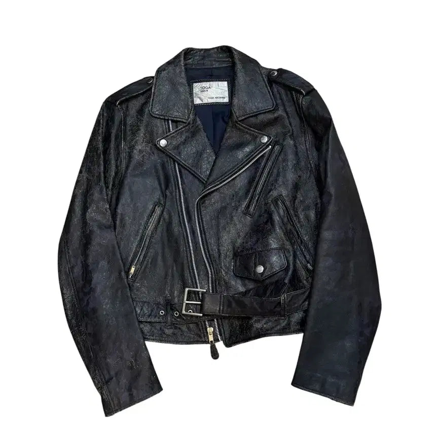 [BUNJANG] TOGA VIRILIS Leather Jacket / 토가 비릴리스(TOGA VIRILIS) 가죽 자켓