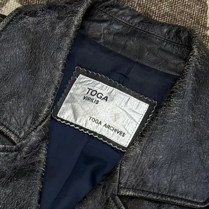 [BUNJANG] TOGA VIRILIS Leather Jacket / 토가 비릴리스(TOGA VIRILIS) 가죽 자켓