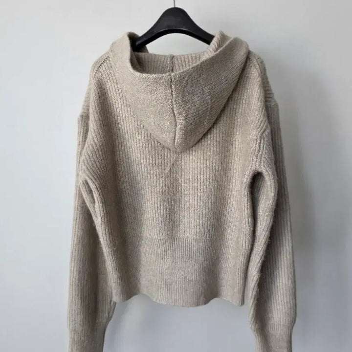 [BUNJANG] FRESH LABEL Knit Hooded Zip-Up Jumper Jacket / FRESH LABEL 니트 후드 집업 점퍼 자켓-F(상태굿)