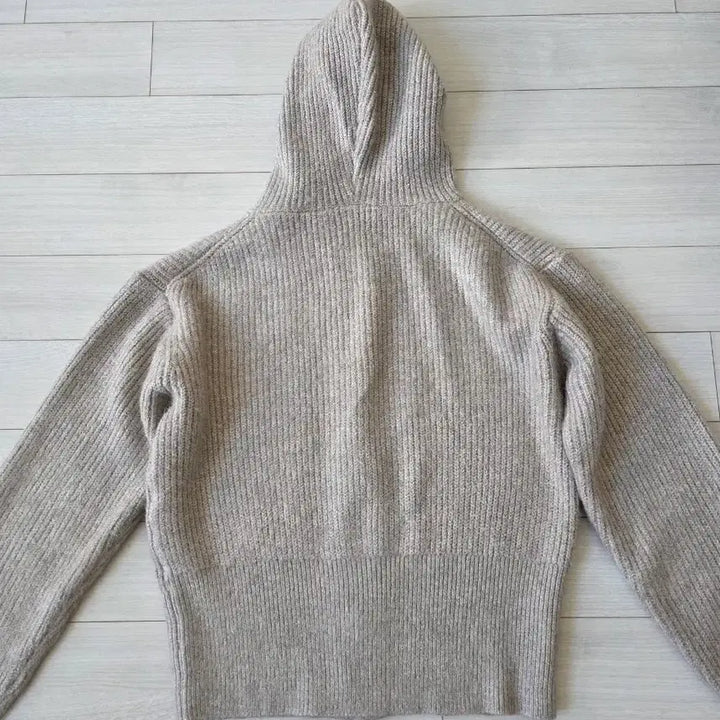 [BUNJANG] FRESH LABEL Knit Hooded Zip-Up Jumper Jacket / FRESH LABEL 니트 후드 집업 점퍼 자켓-F(상태굿)