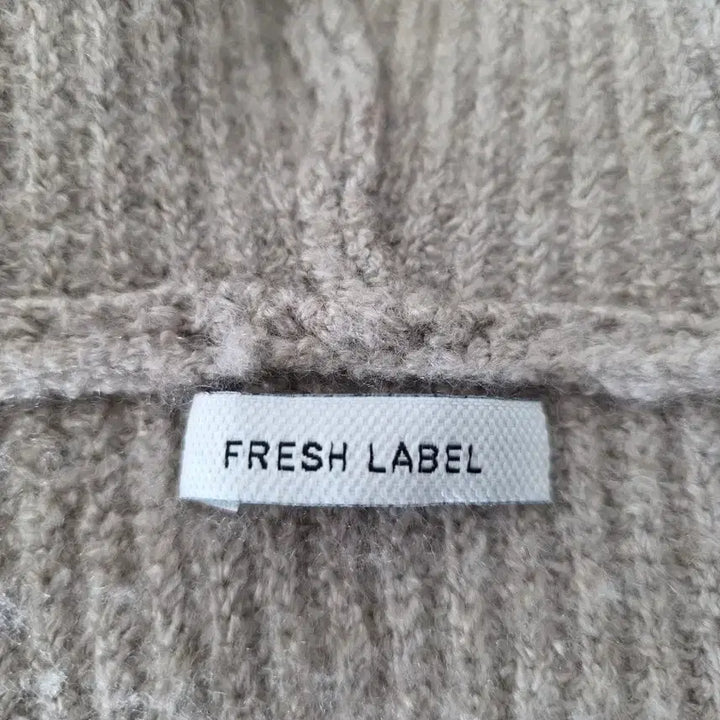 [BUNJANG] FRESH LABEL Knit Hooded Zip-Up Jumper Jacket / FRESH LABEL 니트 후드 집업 점퍼 자켓-F(상태굿)