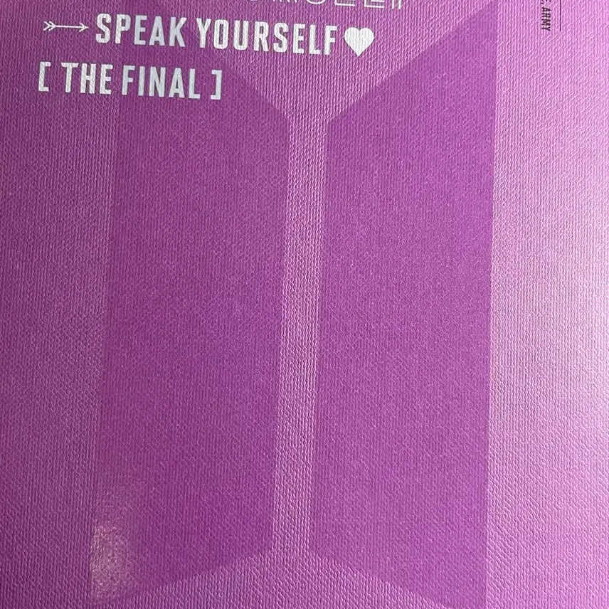 방탄소년단 BTS Speak Yourself The Final DVD 세