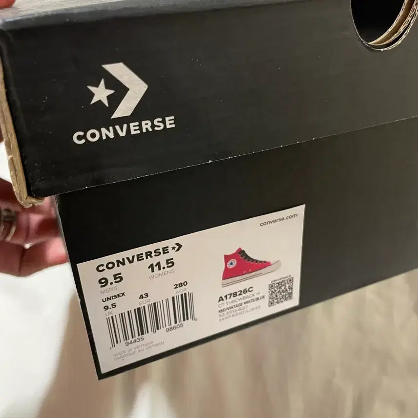 [BUNJANG] Converse Chuck Taylor Throwback Red Sneakers / 컨버스 척테일러 스로우백 레드 280