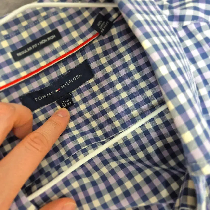 [BUNJANG] Tommy Hilfiger Checkered Shirt / 타미힐피거 체크 셔츠 남방