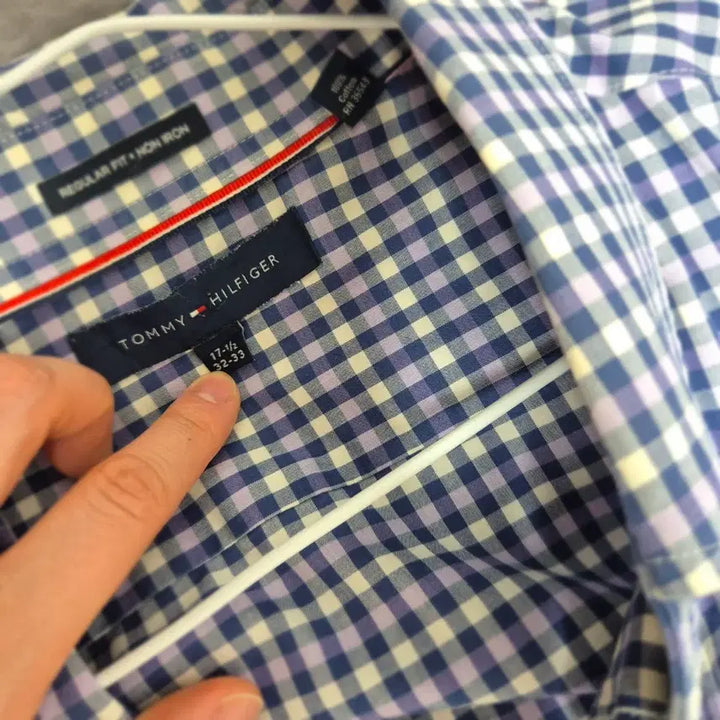 [BUNJANG] Tommy Hilfiger Checkered Shirt / 타미힐피거 체크 셔츠 남방