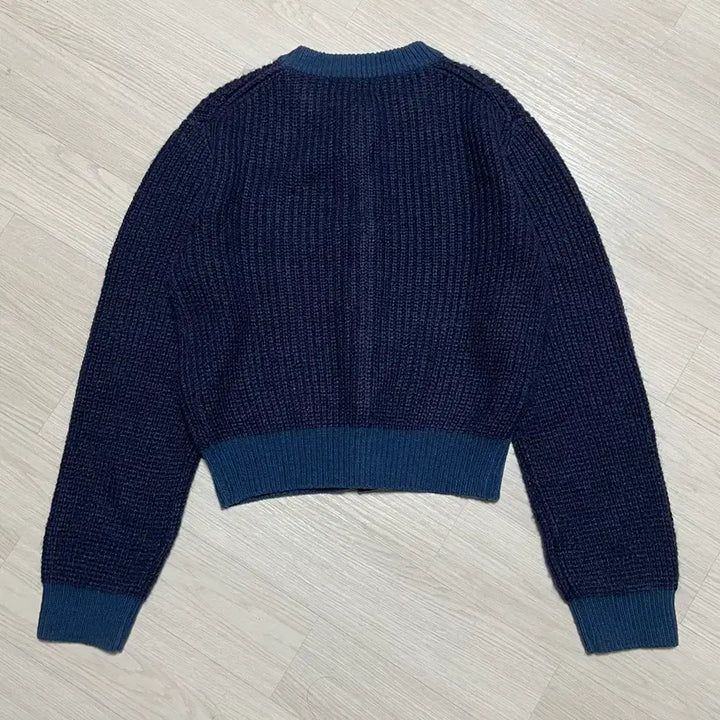 [BUNJANG] PVIL Navy Knit Cardigan / 프리베일 PVIL 네이비 니트 가디건 FREE