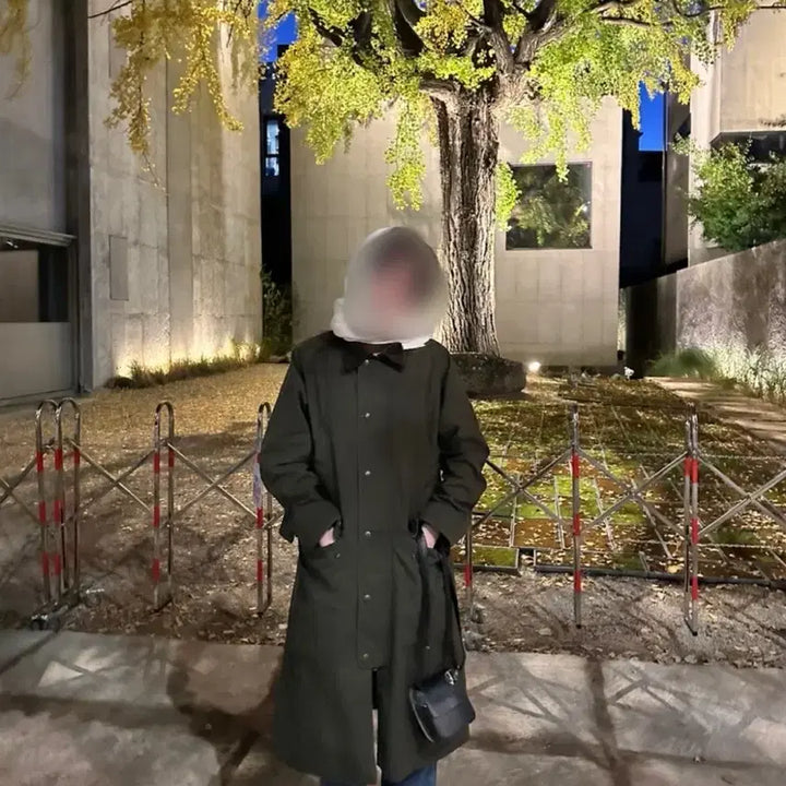 [BUNJANG] Polo Ralph Lauren Olive Long Coat / 폴로 랄프로렌 올리브 롱 코트