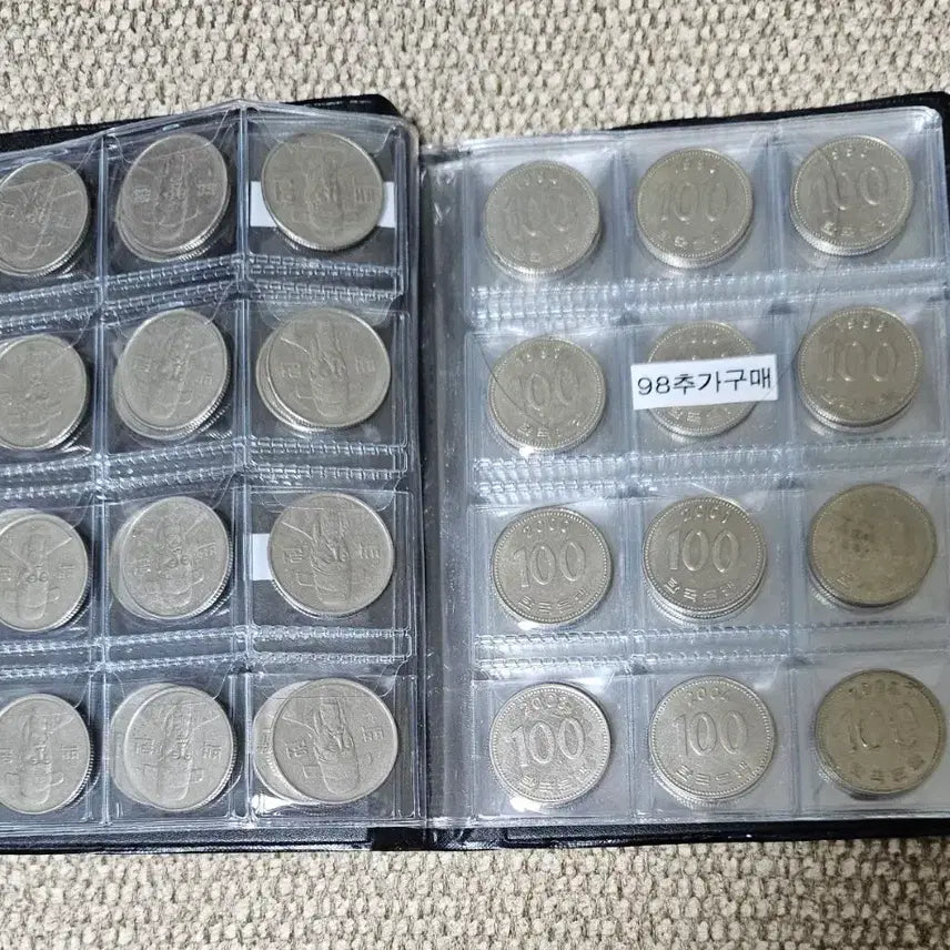 [BUNJANG] Collection Album (1970-2019) 100 Won Coins / 100원 수집앨범 (1970년~2019년) 70년 81년만 추가구매