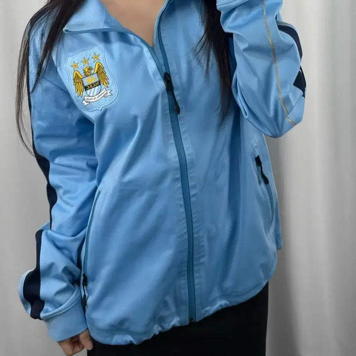 [BUNJANG] Nike Manchester City 13-14 Track Top Zip-Up Jacket / 나이키 맨체스터 시티 13-14 트랙탑 집업 자켓