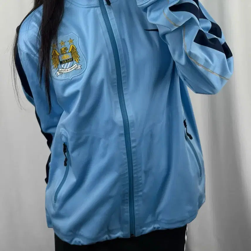 [BUNJANG] Nike Manchester City 13-14 Track Top Zip-Up Jacket / 나이키 맨체스터 시티 13-14 트랙탑 집업 자켓