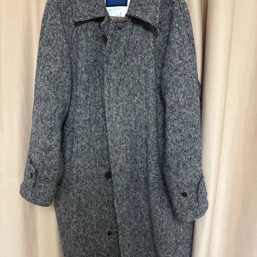 [BUNJANG] Document Donegal Tweed Oversized Coat Blue M / 25fw 도큐먼트 도네갈 트위드 오버사이즈드 코트 블루 m
