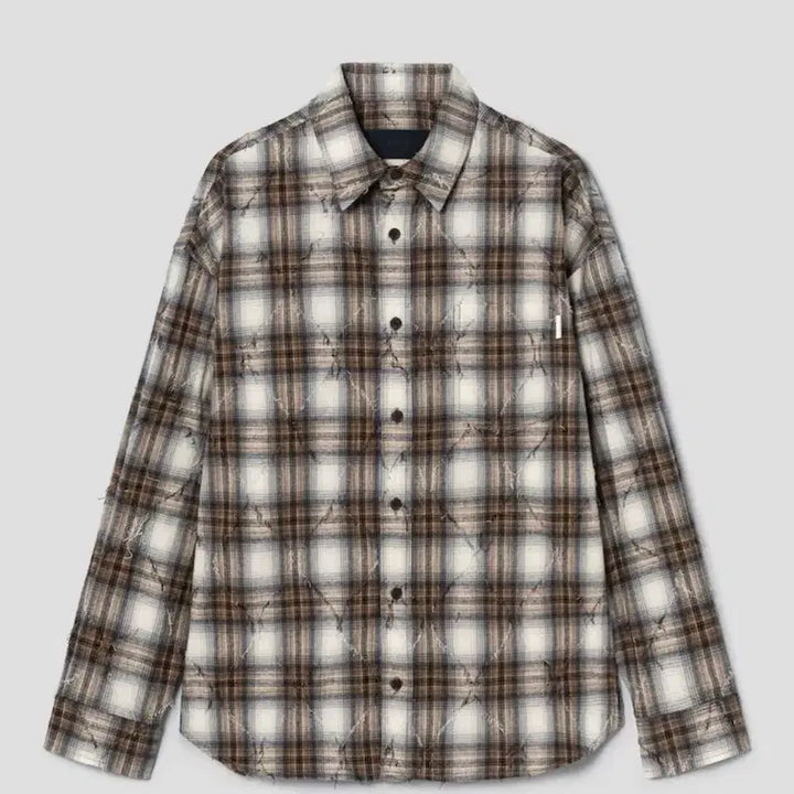 [BUNJANG] Juun.J Argyle Shirt Beige 50 / [50] 준지 26ss 아가일 셔츠 베이지 새상품